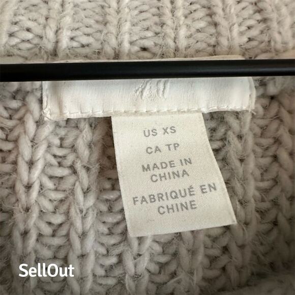 H&M Women's XS Gray Balloon Sleeve Crew Neck Sweater Casual Pullover - Picture 2 of 3